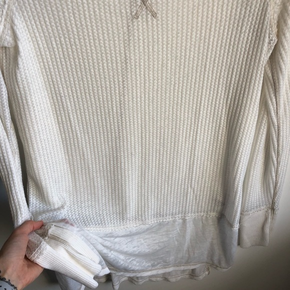 Free People White Star Studded Thermal / XS - Picture 7 of 8